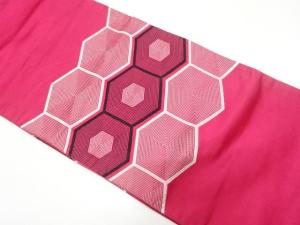 アンティーク　重ね亀甲模様織り出し名古屋帯（着用可）